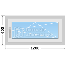 Алюминиевое поворотно-откидное окно AL-595